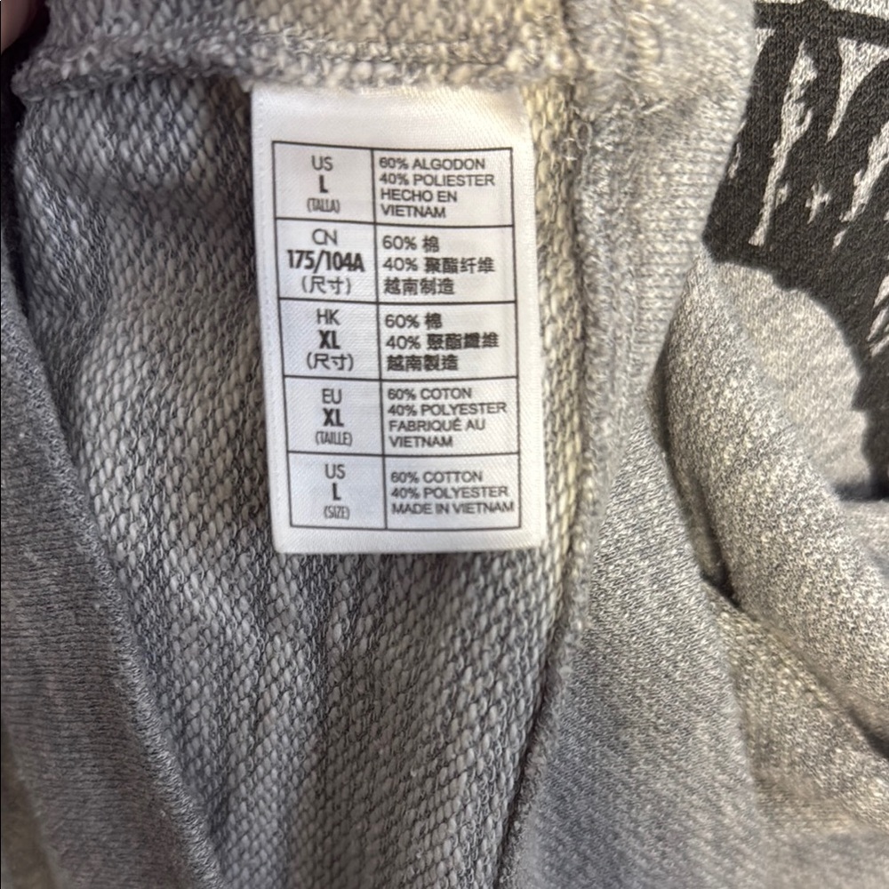 Gray Disney Crew Neck Sweatshirt with Graphic Design - Picture 3 of 4